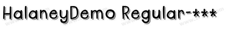 HalaneyDemo Regular字体转换